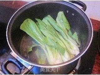 香菇油菜的做法步骤:4