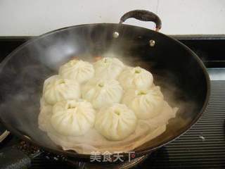 韭菜烫面蒸包的做法步骤:17