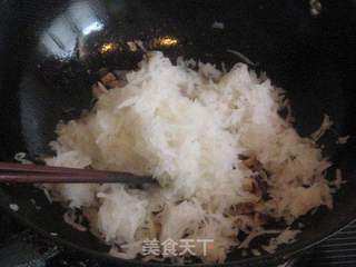 萝卜丝肉馅烫面蒸包的做法步骤:7
