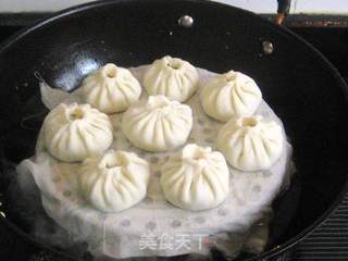 萝卜丝肉馅烫面蒸包的做法步骤:14