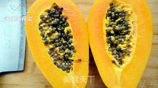 帮助肠胃消化小卫士——橙汁玉米木瓜的做法步骤:2