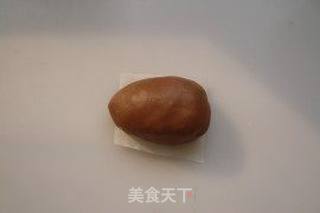可可刺猬奶黄包的做法步骤:7