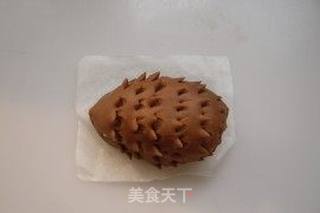 可可刺猬奶黄包的做法步骤:8