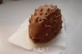 可可刺猬奶黄包的做法步骤:9
