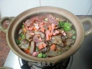 彩蔬腊味煲仔饭的做法步骤:9