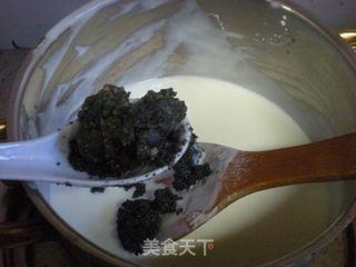 牛奶核桃芝麻糊的做法步骤:8