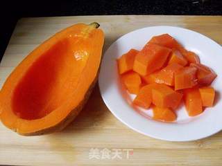 木瓜炖鲜奶的做法步骤:4