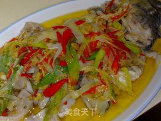 油泼鲤鱼的做法步骤:15