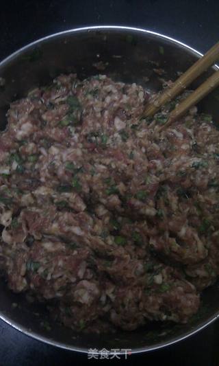 韭菜荸荠猪肉水饺的做法步骤:5