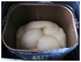 鸡蛋牛奶吐司----面包机版的做法步骤:8