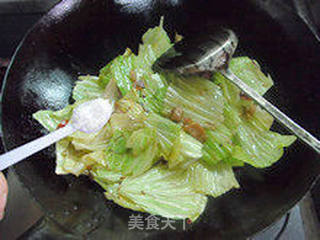 铁锅干炒的独特美味—手撕包菜的做法步骤:7