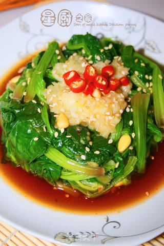【贪嘴鹦之菠菜大变身,减肥新菜肴】松子菠菜盅的做法步骤:13