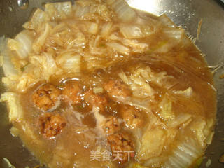 白菜炖肉丸的做法步骤：8