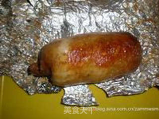 蒜香鸡卷的做法步骤:4
