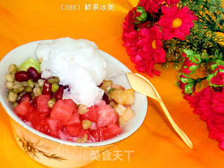 PK夏日似火的骄阳——鲜果冰粥的做法步骤:9