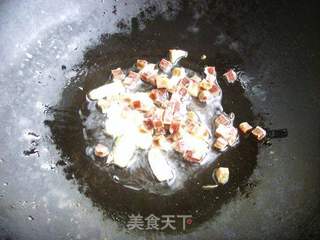 野辣菜炒肉丁的做法步骤：8