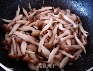 蟹味菇扒油菜的做法步骤：6