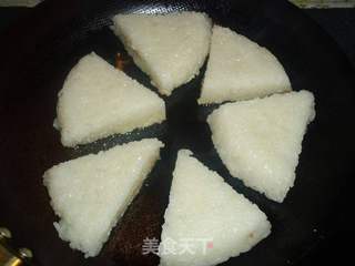 香煎糯米糕的做法步骤:9