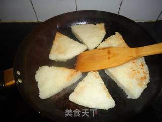 香煎糯米糕的做法步骤:10