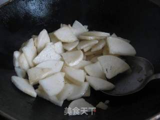 咸菜炒萝卜的做法步骤：3