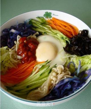 山寨版韩国拌饭的做法步骤:8