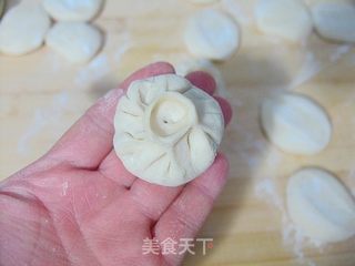 开着花的包子——牛肉味地软素包子的做法步骤:16