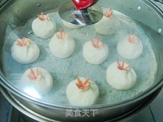 开着花的包子——牛肉味地软素包子的做法步骤:19
