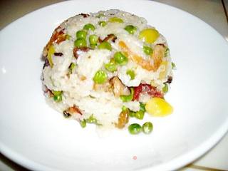 豌豆腊味焖糯饭的做法步骤:12
