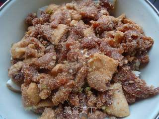芋儿米粉蒸肉的做法步骤:10