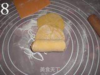 南瓜花卷的做法步骤:8