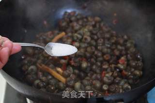 明前螺蛳赛吃鹅——【酱爆螺蛳】的做法步骤:8