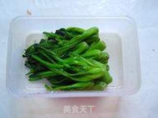 蒜泥菠菜梗的做法步骤:4