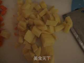 快手餐—咖喱海鲜饭的做法步骤：3