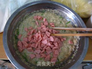 电饭锅----藕粉和鸡蛋火腿藕饼的做法步骤：7