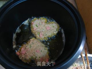 电饭锅----藕粉和鸡蛋火腿藕饼的做法步骤：8