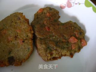 电饭锅----藕粉和鸡蛋火腿藕饼的做法步骤：9