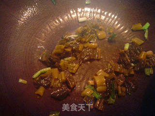 糟菜炒蚕豆的做法步骤:3