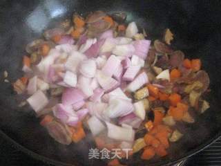 生炒糯米饭的做法步骤:7