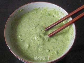 菠菜渣蛋饼的做法步骤:4