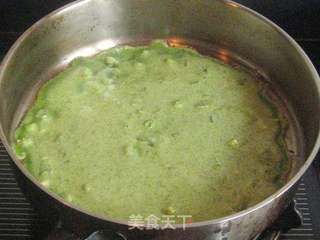 菠菜渣蛋饼的做法步骤:5