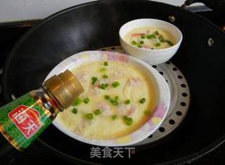 虾仁蒸蛋的做法步骤:9