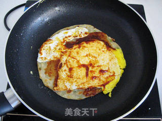 煎蛋葱油饼的做法步骤:17