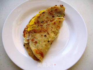 煎蛋葱油饼的做法步骤:18