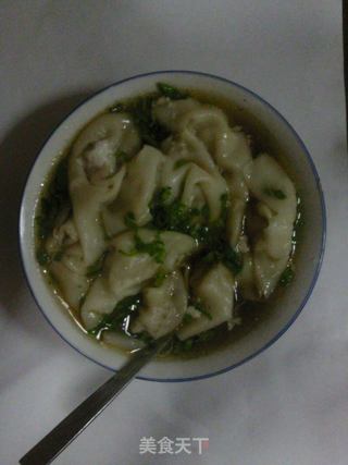 虾皮胡萝卜鲜肉馄饨的做法步骤:7