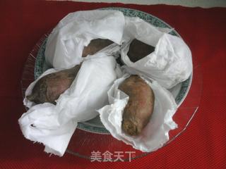 微波炉烤红薯的做法步骤:4