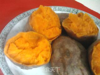微波炉烤红薯的做法步骤:5