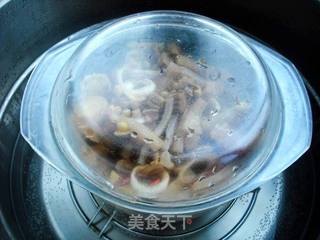 蒸三样【芥菜疙瘩黄豆肉皮】的做法步骤:6