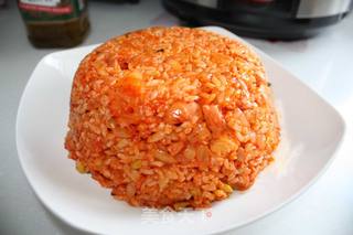 韩式泡菜炒饭的做法步骤:8