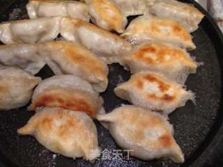 鲜肉小葱锅贴的做法步骤:14