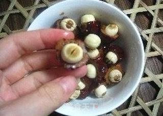 莲子红枣扣的做法步骤:4